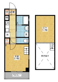 G style栄東【2階】の間取り