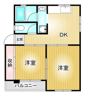 ハイツ青柳【3階】の間取り