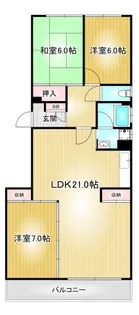 ルミエール春丘【3階】の間取り