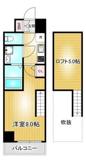 エステムコート名古屋栄デュアルレジェンド【10階】の間取り