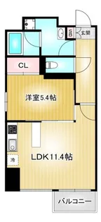 レジディア久屋大通Ⅱ(旧マーレ)【4階】の間取り