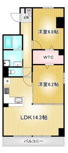 ラヴィータ泉【3階】の間取り