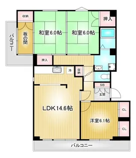 ユーハウス白壁【4階】の間取り