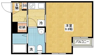 アコモ元中村【4階】の間取り