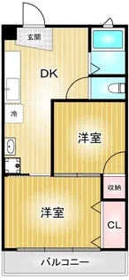 MIYAKO DORI bldg【6階】の間取り