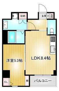 VERITAS IZUMI【9階】の間取り