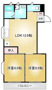 白竜荘【3階】の間取り