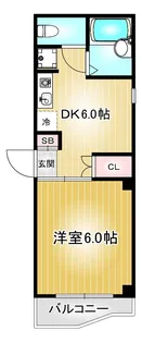 第65プロスパービル【3階】の間取り