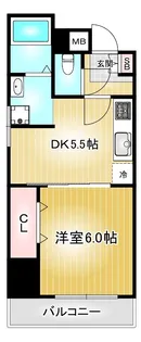 鶴舞北ビル【5階】の間取り