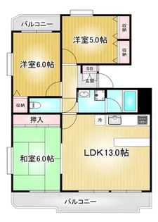 ホワイトレジデンス筒井【3階】の間取り
