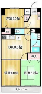 三旺マンション第6金山【5階】の間取り