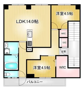第109プロスパービル【2階】の間取り