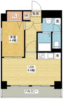 ウイングF・S【6階】の間取り