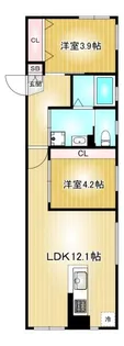 Celenest高岳【1階】の間取り