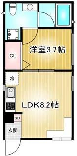LeGioieささしまライブ駅2【4階】の間取り