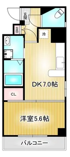 1DKの間取り画像