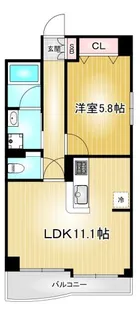 アマービレ中島【4階】の間取り
