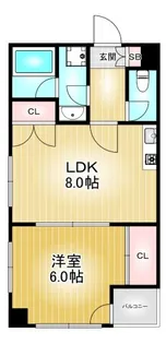 fビル東山【6階】の間取り