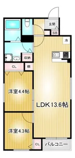 RUSCELLO笠寺【1階】の間取り