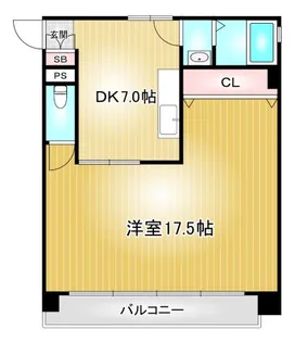 内山ビル【5階】の間取り