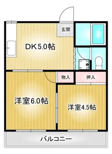 サンハウス第2【1階】の間取り