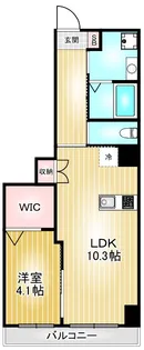 ベルク栄【4階】の間取り