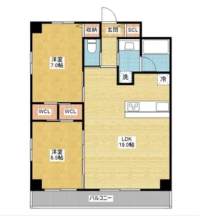 KAYA KIKUI【5階】の間取り