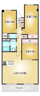 上前津サンハイツ【8階】の間取り
