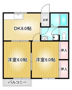 サンハウス第3【2階】の間取り