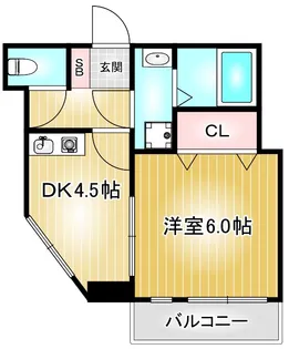 fビル東山【6階】の間取り