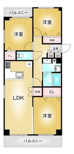 グリーンコーポ千代田【9階】の間取り