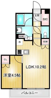オープンレジデンシア大須門前町【3階】の間取り