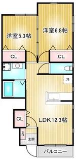 グリーンハウス【1階】の間取り