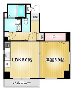 プロスパー第7ビル【5階】の間取り