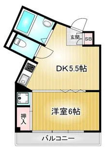 宝東新ハイツ【4階】の間取り