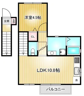 エントピアヤダⅢ【2階】の間取り