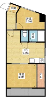 桜通サンダイマンション【5階】の間取り
