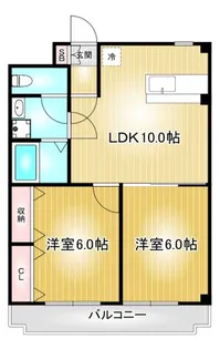 プリンセス瓦町【2階】の間取り