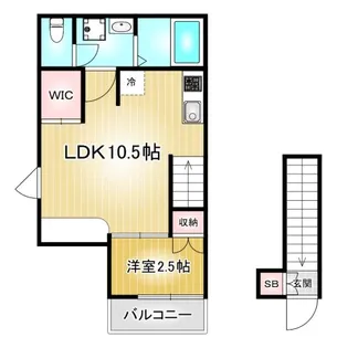 RISE吹上【2階】の間取り