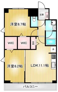 カーサニア尾頭橋【10階】の間取り