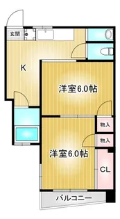新栄マンション【4階】の間取り