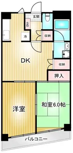 メイプル金山【4階】の間取り