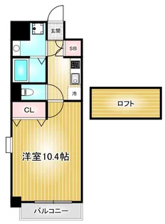 クピットガーデン千代田【10階】の間取り