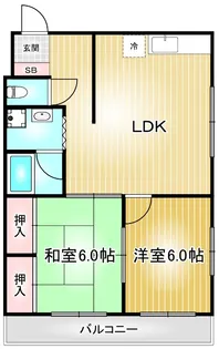 ハートイン向島【1階】の間取り