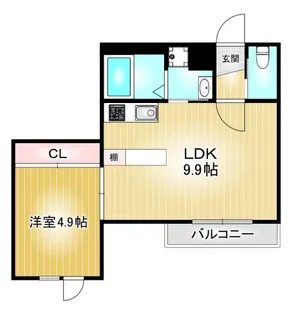 Evergarden千種Ⅱ【1階】の間取り