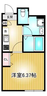 CHIKUSA-SIX(チクサシックス)【1階】の間取り