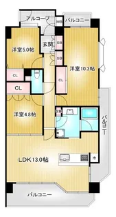 イトーピア徳川園【6階】の間取り
