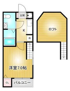 カーメル【2階】の間取り