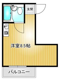 ハイツ裕【3階】の間取り