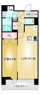 プレサンス丸の内リラティ【12階】の間取り